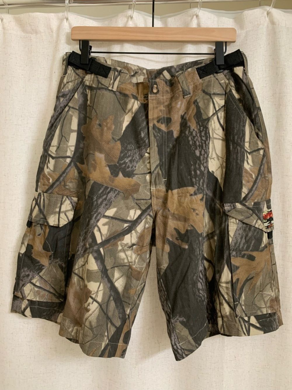 Merrill & Forbes RANGER 11” Mens 100% Cotton Camo Cargo Shorts Realtree Style 34